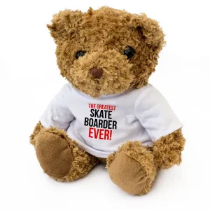 THE GREATEST SKATE BOARDER EVER - Teddy Bear - Cute Cuddly - Gift Present