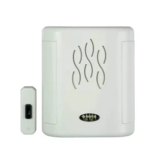 Thomas & Betts RC4120 Carlon Wireless Chime with LED Signal, 300' Distance, White