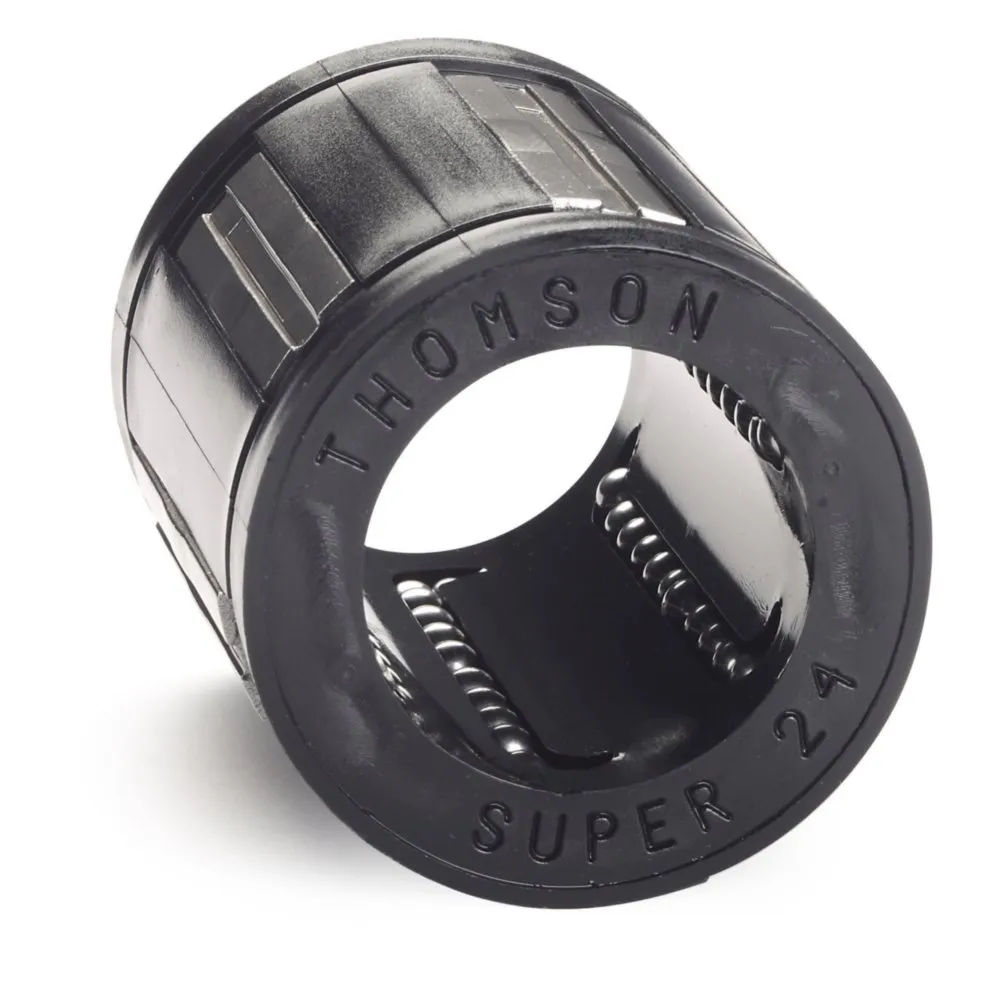 Thomson SUPER8, Ball Bushing Bearing, Super, Closed, for end supported applications, self-aligning; use with 0.5 in Diameter Shaft