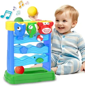 Toddler Toys Interactive Musical Baby Toys, Light & Sound Montessori Toys for 1 2 3 Years Old, Learning Toys for Toddlers 1-3, Birthday Gifts for Baby Boys Girls Ages 1 2 3 4 5 Years