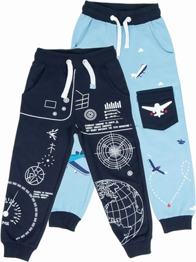 Toddler Boys Animal 3D Knee Knit French Terry Jogger/Pants - Pure Cotton