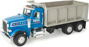 TOMY Big Farm Peterbilt Dump Truck Toy - 1:16 Scale- Includes Lights and Sounds - Functional Dump Bed - Toy Dump Truck for Toddler Outdoor Toys - Ages 3 Years and Up