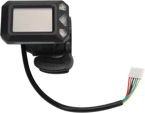 Topyond 36V Electric Scooter LCD Display Meter, 6-Pin Electric Scooter Thumb Throttle Display - Integrated Hall Sensor Screen for 5.5-6.5 Inch Small Electric Scooter