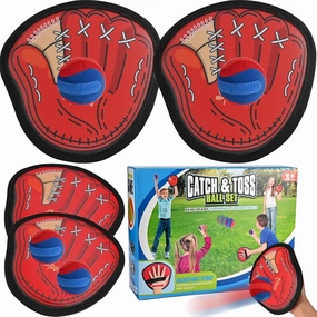Toss and Catch Ball Game Set,Sticky Toddler Baseball Training Glove,Beach Toys Yard Games,Kids Outdoor Games for Adults and Family,Outside Toys for 3 4 5 6 7 8 9  Year Old Boys Girls Gifts