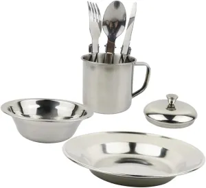 Totority Camping Cookware Stainless Steel Camping Pots 1 Set Outdoor Picnic Cookware
