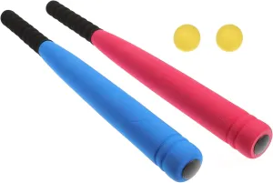 Totority Foam Baseball Bat with 2 Balls Present Outdoor Indoor Sport, T Ball Game Playing for 15 