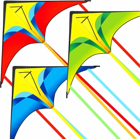 TOY Life Delta Kites for Kids & Adults – Easy to Fly Large Kites for Outdoor Beach & Park Fun – Durable, Lightweight & High-Flying for Kids Ages 4-8