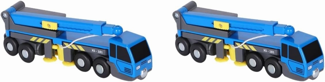 TOYANDONA Crane Model Engineering Car 2pcs Engineering Vehicle Mini Toys Truck Toys Woody Toy Engineering Car Toy Telescopic Crane Lifter Truck Model Crane Model Train Crane Truck Plastic