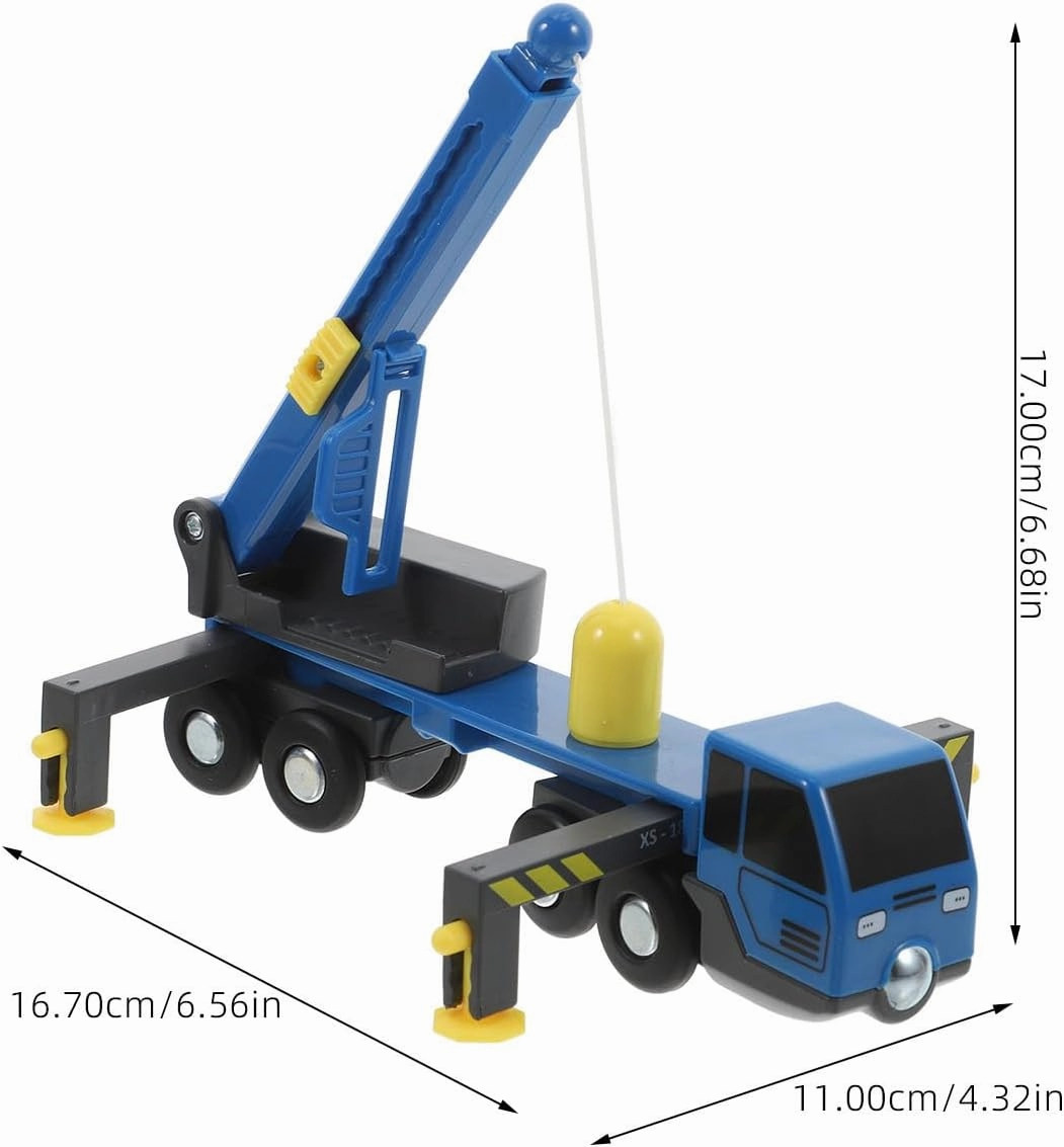 TOYANDONA Crane Model Engineering Car 2pcs Engineering Vehicle Mini Toys Truck Toys Woody Toy Engineering Car Toy Telescopic Crane Lifter Truck Model Crane Model Train Crane Truck Plastic