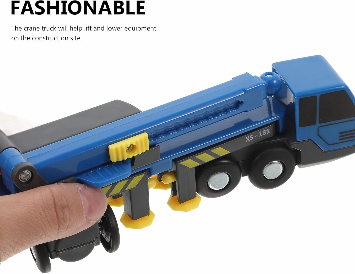 TOYANDONA Crane Model Engineering Car 2pcs Engineering Vehicle Mini Toys Truck Toys Woody Toy Engineering Car Toy Telescopic Crane Lifter Truck Model Crane Model Train Crane Truck Plastic
