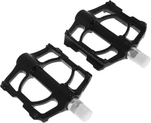 Toyvian 1pair Folding Bike Pedals: Aluminum Alloy Bicycle Foldable Pedals Wide Flat Footrests Foot Plates for Sports Mountain
