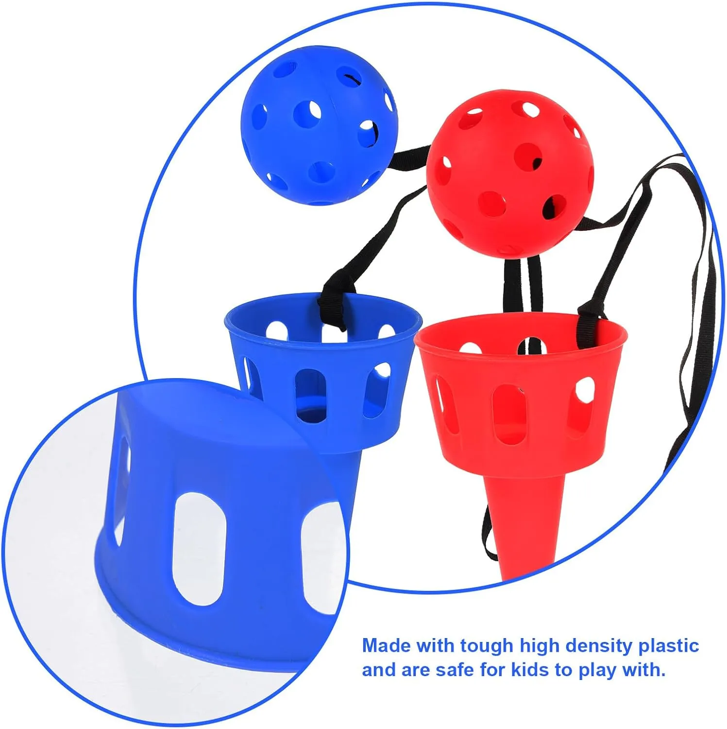 Toyvian 2 Sets Kids Outdoor Playset Birthday Gift Bag Stuffers Catch Game Spoon Catch The Ball Catcher Gift