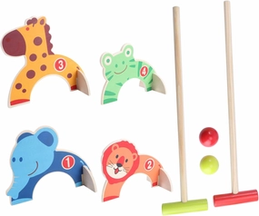 Toyvian 1 Set Interactive Animal Gate Ball Fun Croquet Balls for Engaging Childrens Activity Durable Material Present for Happy Childhood