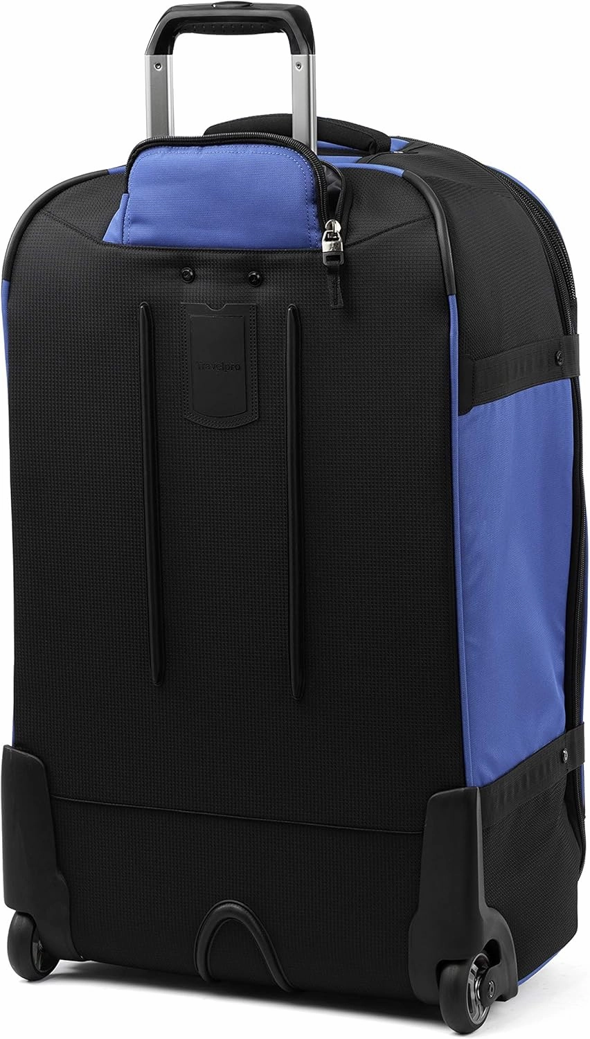 Travelpro Unisex-Adult Bold Softside Expandable Rollaboard Upright Luggage, Blue/Black, Checked-Large 28-Inch