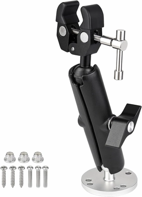 Trolling Motor Stabilizer Mount Support for Minn kota Terrova/Riptide Terrova/Ulterra/PowerDrive,Tough-Claw Trolling Motor Shaft Securely&Reduces Vibration,360° Adjustable,Fits up to 2-Inch Bar