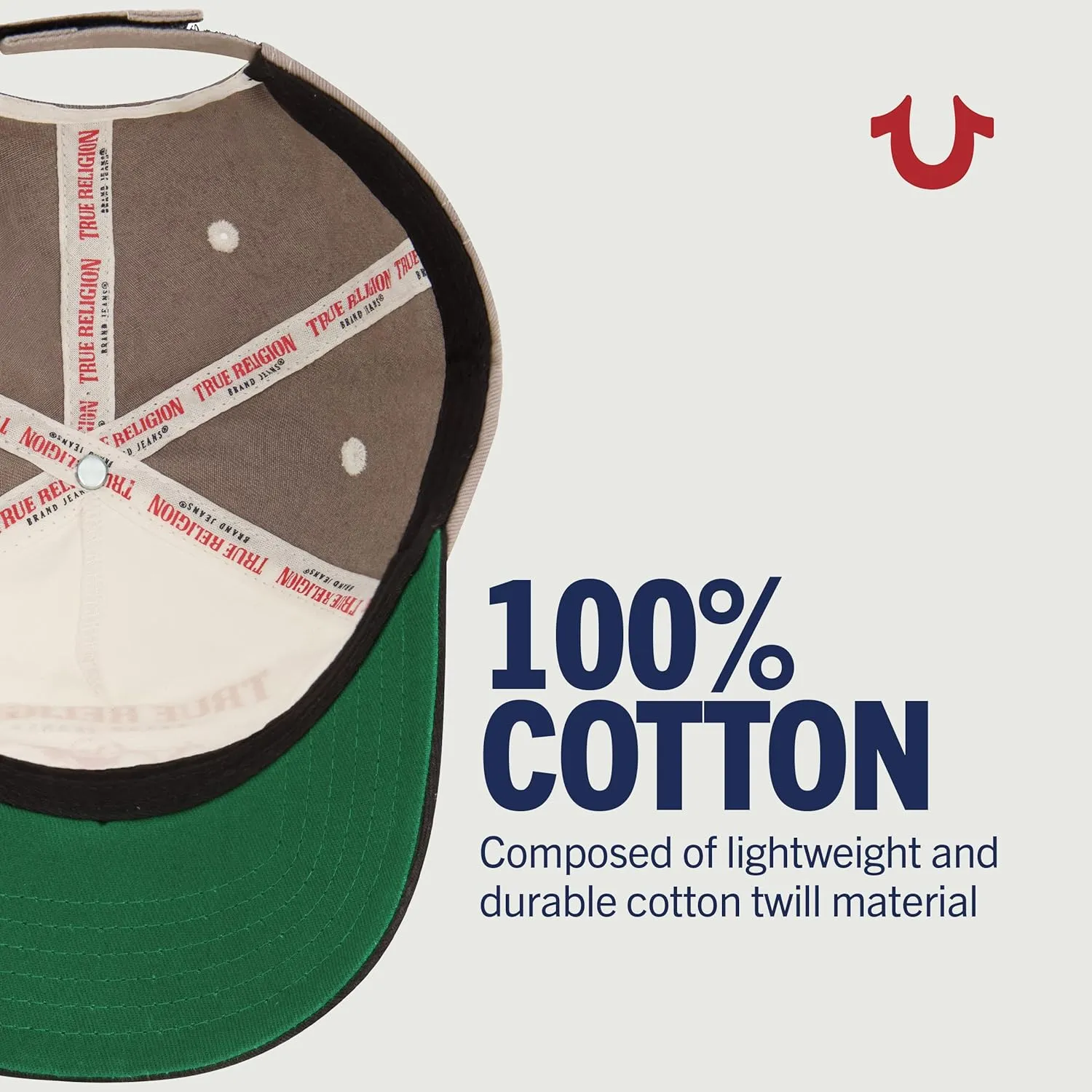 True Religion unisex-adult True Religion Kids Hat With Buddah Logo, 5 Panel Cotton Twill, Adjustable Baseball Cap