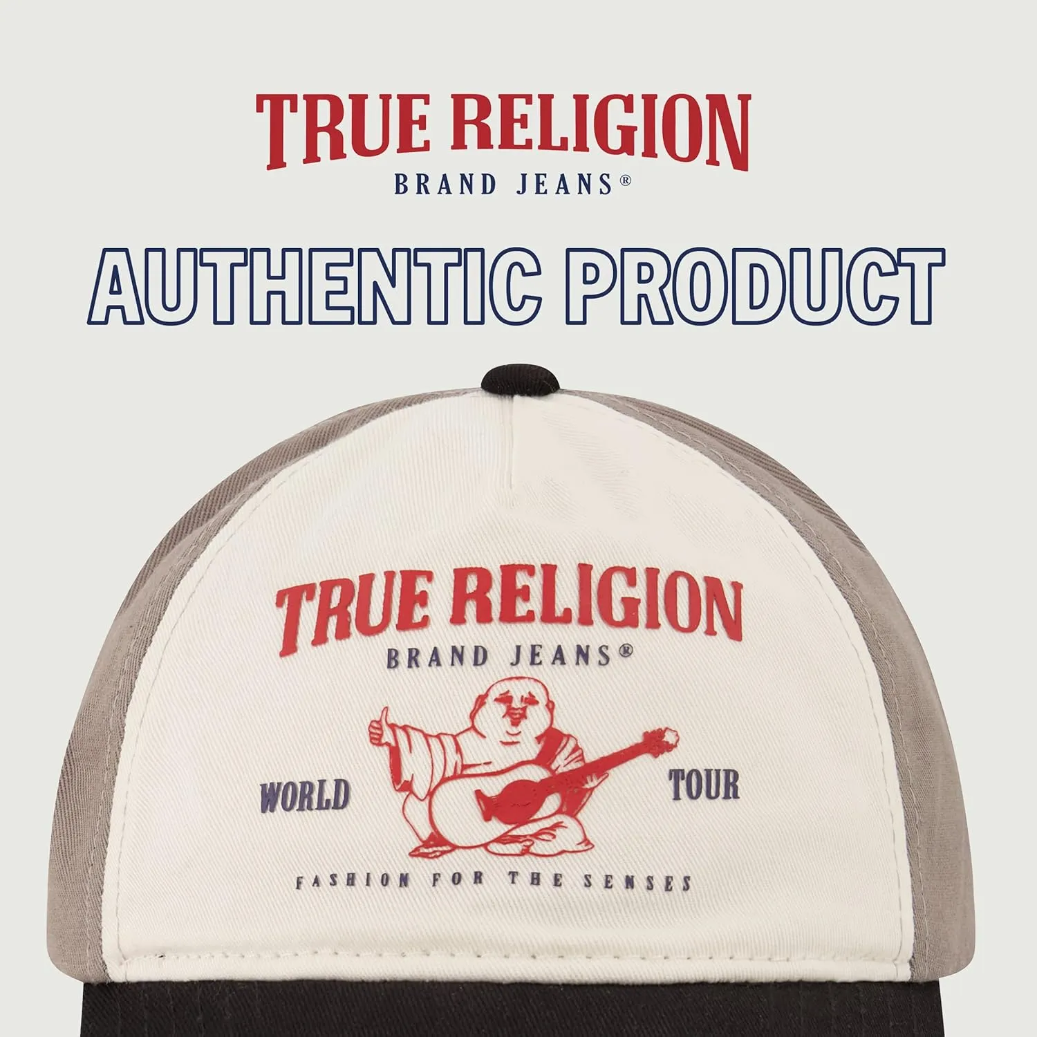 True Religion unisex-adult True Religion Kids Hat With Buddah Logo, 5 Panel Cotton Twill, Adjustable Baseball Cap