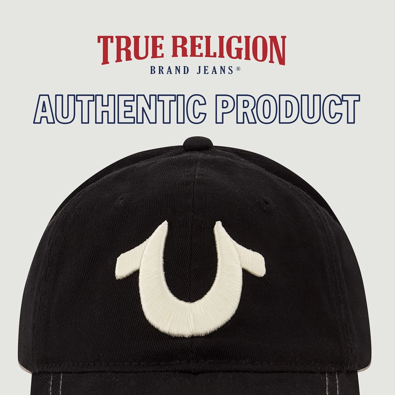 True Religion Boys Kids Baseball Hat with Large Horseshoe Logo