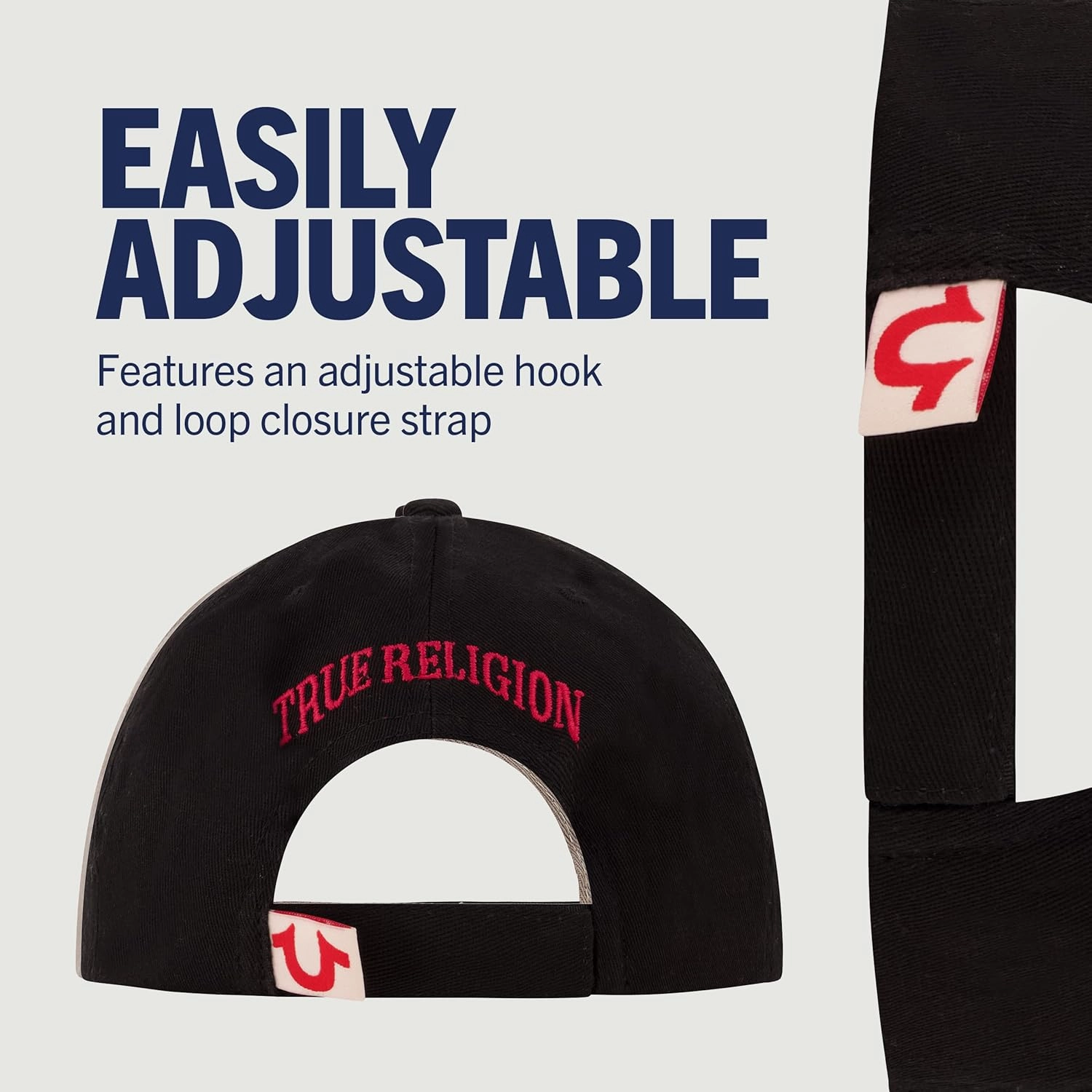 True Religion Boys Kids Baseball Hat with Large Horseshoe Logo