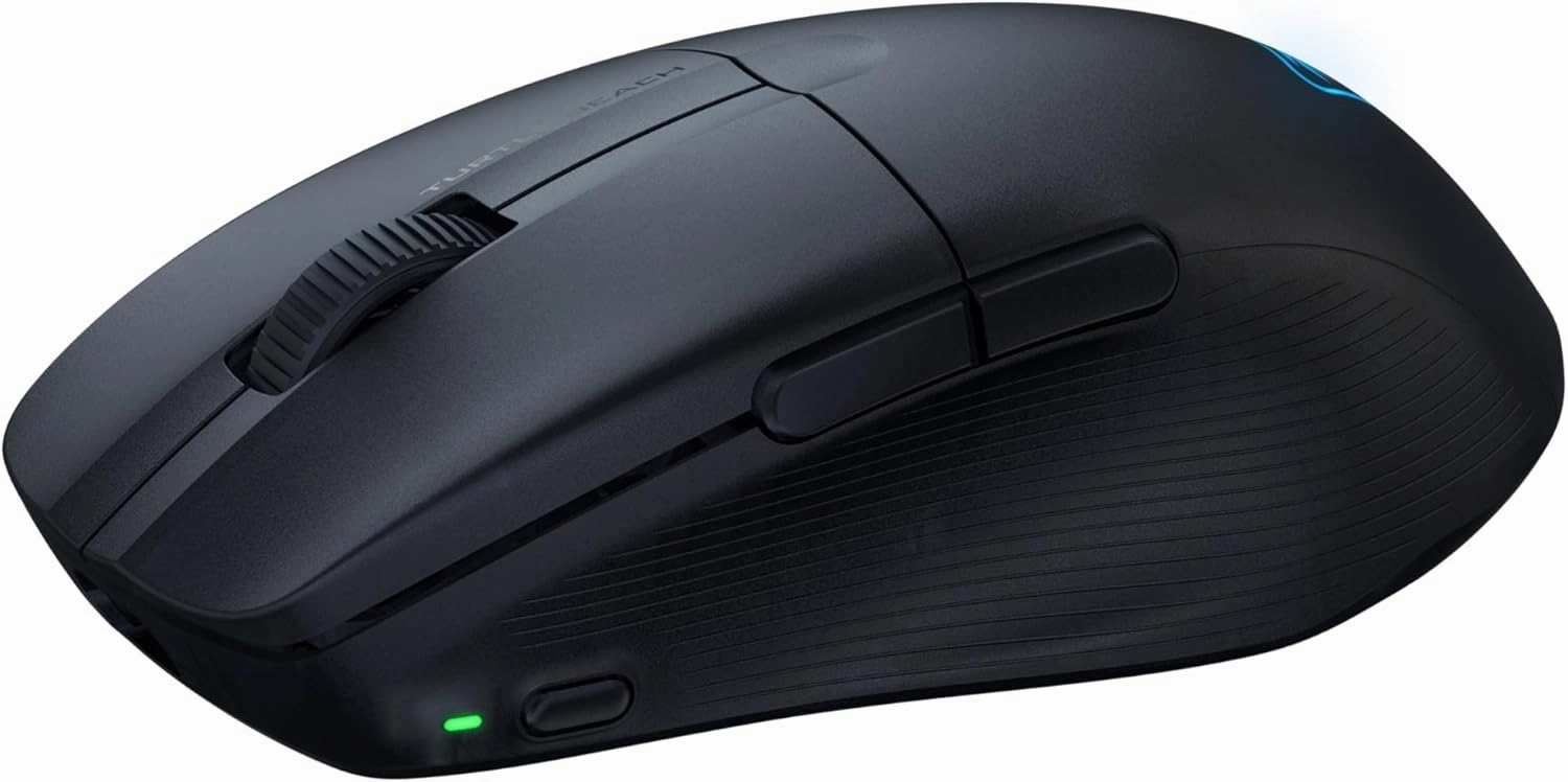 Turtle Beach Pure Air - Ultra-Light Wireless Ergonomic RGB Gaming Mouse, 26K DPI Optical Sensor, 125 Hour Battery, Dual Wireless System, Titan Optical Switches, Bluetooth, RGB Illumination - Black