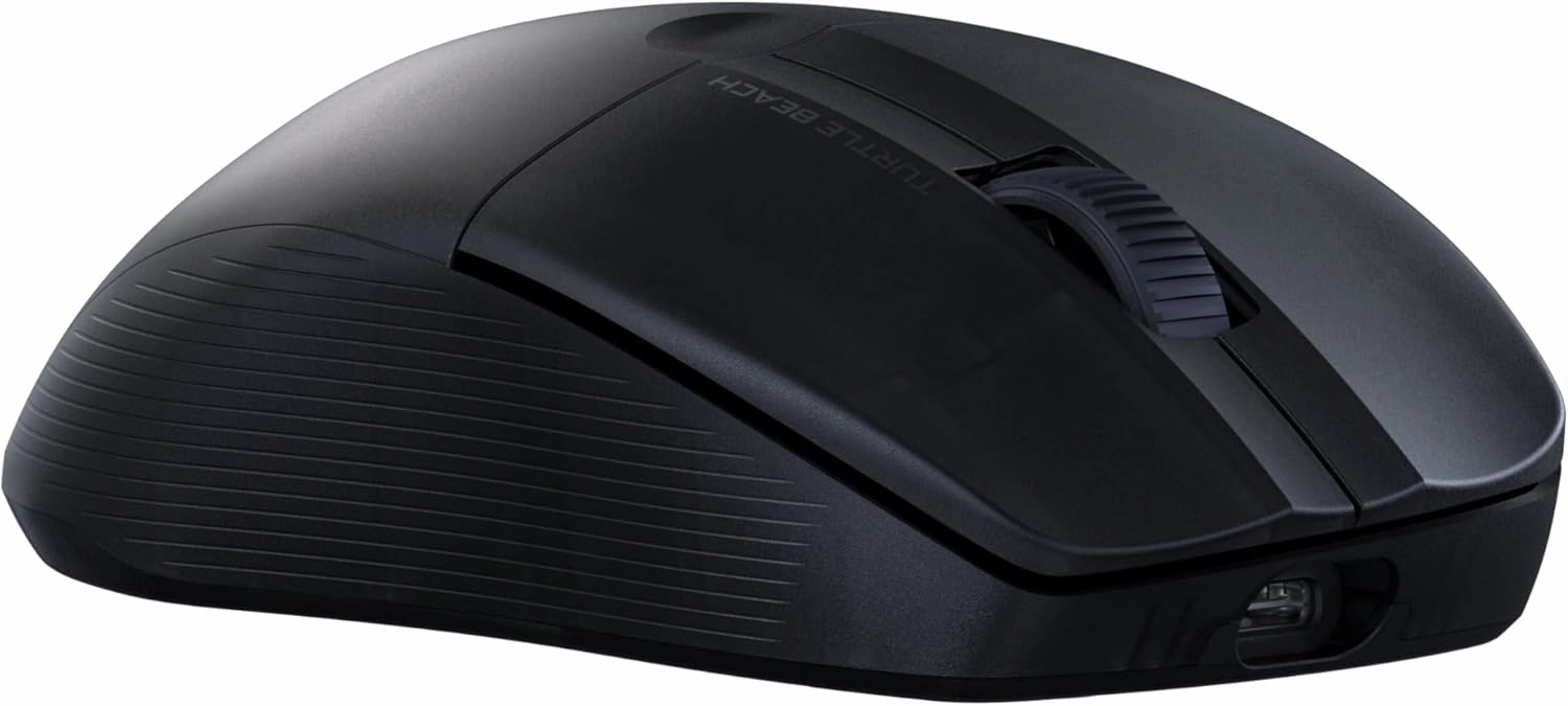 Turtle Beach Pure Air - Ultra-Light Wireless Ergonomic RGB Gaming Mouse, 26K DPI Optical Sensor, 125 Hour Battery, Dual Wireless System, Titan Optical Switches, Bluetooth, RGB Illumination - Black