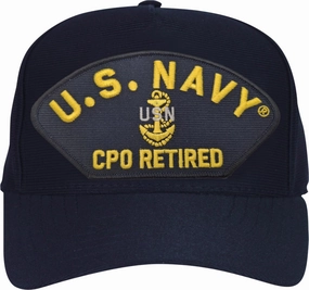 U.S. Navy CPO Retired with Anchor Ball Cap