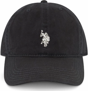 U.S. Polo Assn. Small Polo Pony Logo Baseball Hat, 100% Cotton, Adjustable Cap