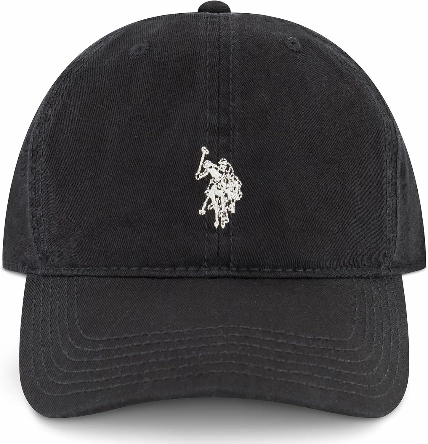 U.S. Polo Assn. Small Polo Pony Logo Baseball Hat, 100% Cotton, Adjustable Cap