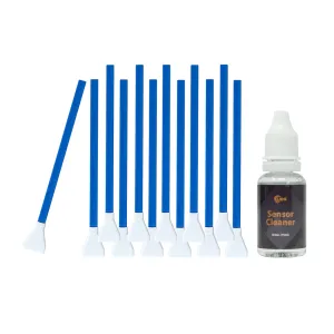 UES DDR-16 APS-C Sensor Cleaning Kit (12pcs 16mm Sensor Cleaning Swabs   15ml Sensor Cleaner)