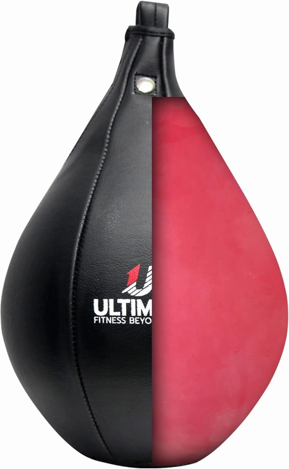 Ultimate Fitness Speed Bag - Boxing Leather MMA Muay Thai Training Punching Dodge Workout Speedball Kicking Striking Ball Kit with Hanging Swivel, Neddle, Screw Set