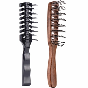 Ultimate Vented Hair Brush Bundle: Blow Dry Styling for Fine, Curly, Wavy Hair - Anti-Static & Volumizing with Ball Tipped Bristles