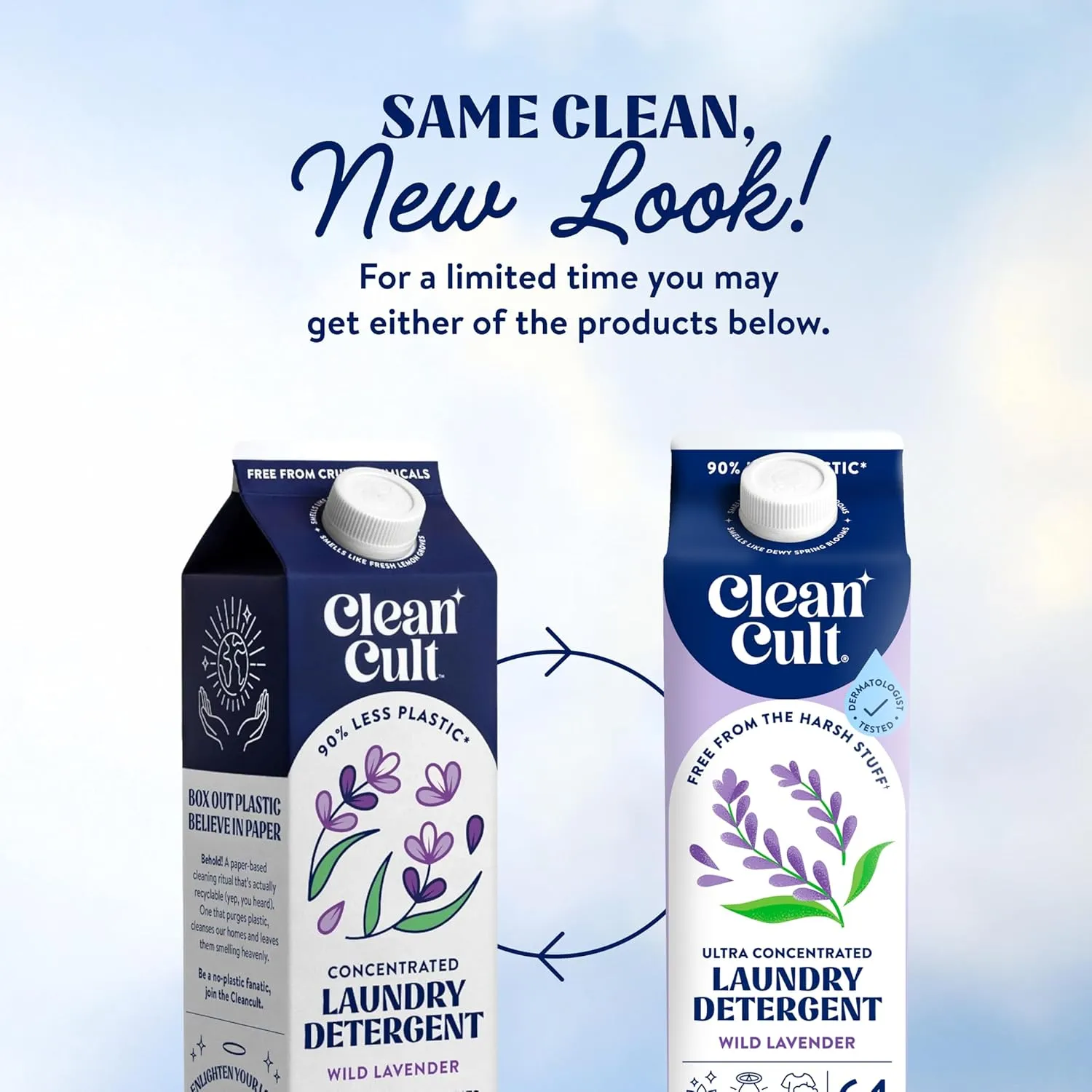Ultra Concentrated Liquid Laundry Detergent Soap, 192 loads (96 oz), Long Lasting Scent, 90% Less Plastic, No Harsh Chemicals, Wild Lavender, Defeats Stains & Odors, HE/Standard Compatible