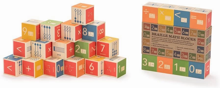 Uncle Goose Braille Math Blocks