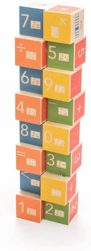 Uncle Goose Braille Math Blocks