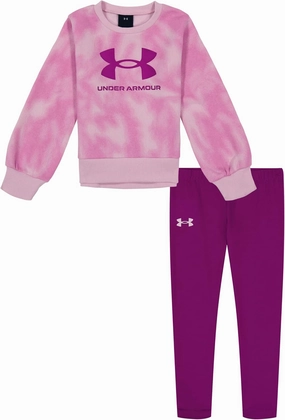 Under Armour girls Hoodie Set, Bottoms & Hoodie, Lightweight & Relaxed Fit