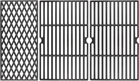 Uniflasy Cast Iron Cooking Grates for Dyna glo DGH450CRP DGH450CRP-D 4 Burner, DGH485CRP DGH474CRP 5 Burner Cooking Grid Replacement Part Kit