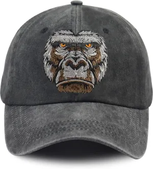 Unisex Animal Hat for Men Women, Adjustable Cotton Embroidered Wild Animals Baseball Cap