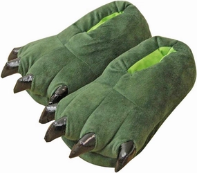 Unisex Funny Animal Costume Paw Claw Shoes, Soft Plush Home Slippers