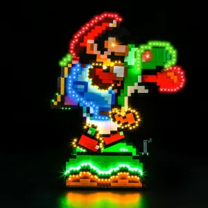 Upgraded Led Light Kit Compatible with Lego Super Mario World - Mario & Yoshi Building Set, Lights Decoration Compatible with Lego 71438 (Model Not Included)