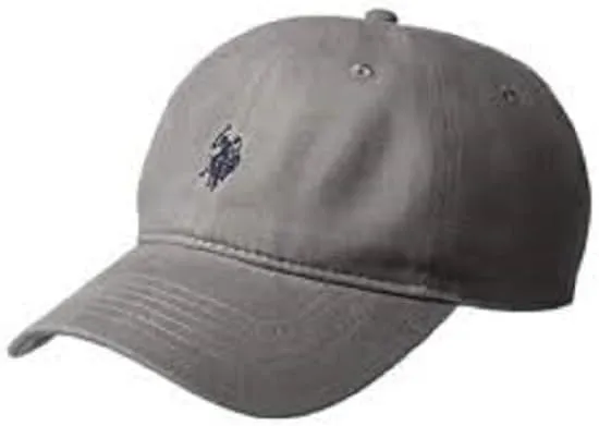 U.S. Polo Assn. Small Polo Pony Logo Baseball Hat, 100% Cotton, Adjustable Cap