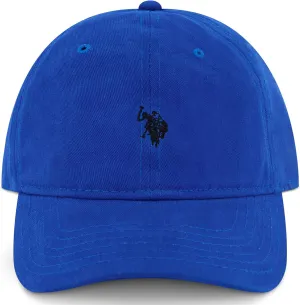 U.S. Polo Assn. Small Polo Pony Logo Baseball Hat, 100% Cotton, Adjustable Cap