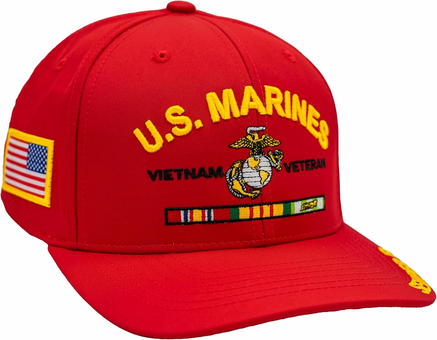 USMC Vietnam Veteran Hat for Men, Officially Licensed US Marine Corps Semper Fi Embroidered Veteran Baseball Cap