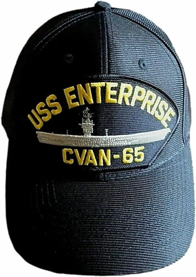 USS Enterprise CVAN-65 Navy Ship HAT U.S Military Official Ball Cap U.S.A Made