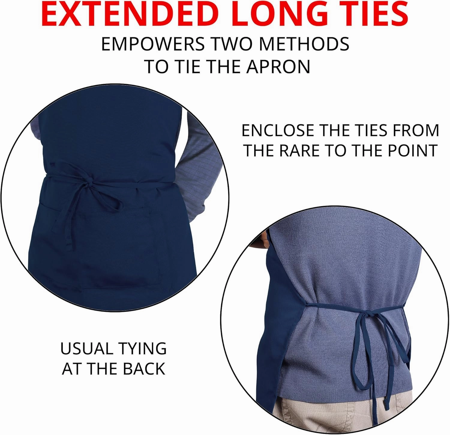 Utopia Kitchen 10 Pack Bib Apron Adjustable with 2 Pockets, Water and Oil Resistant, Cooking Kitchen Chef Apron for Women Men