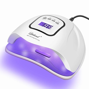 UV Gel Nail Lamp,150W UV Nail Dryer LED Light for Gel Polish-4 Timers Professional Nail Art Accessories,Curing Toe Nails