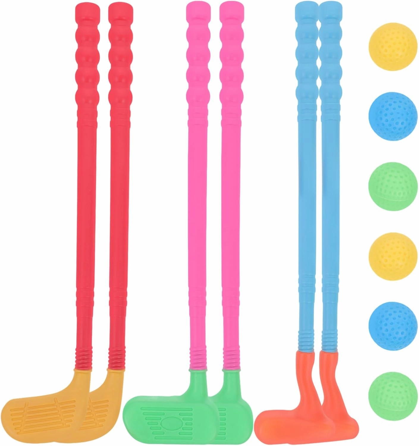 Vaguelly Toddler Golf Set, Kids Golf Clubs with Balls, 12 Clubs & 12 Balls, Ages 3-6, Unisex, Multicolor, Enhance Motor Skills, Indoor & Outdoor
