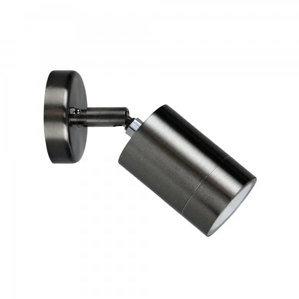 VARDE STAINLESS STEEL 6W Cool White Exterior IP44 Adjustable Wall Light (Built-In LED)