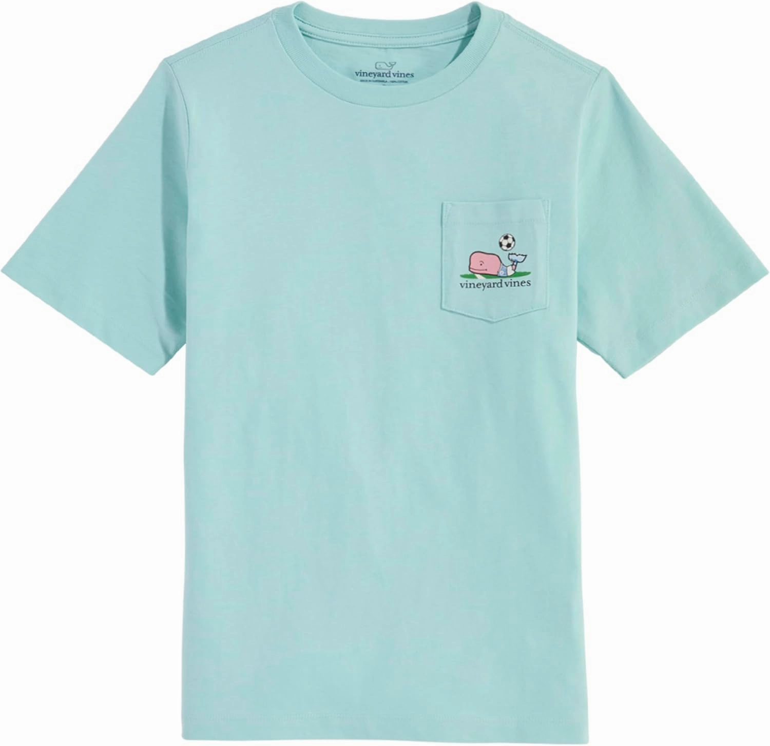 vineyard vines Boys' Soccer Ball Toss Whale Short-Sleeve Pocket Tee