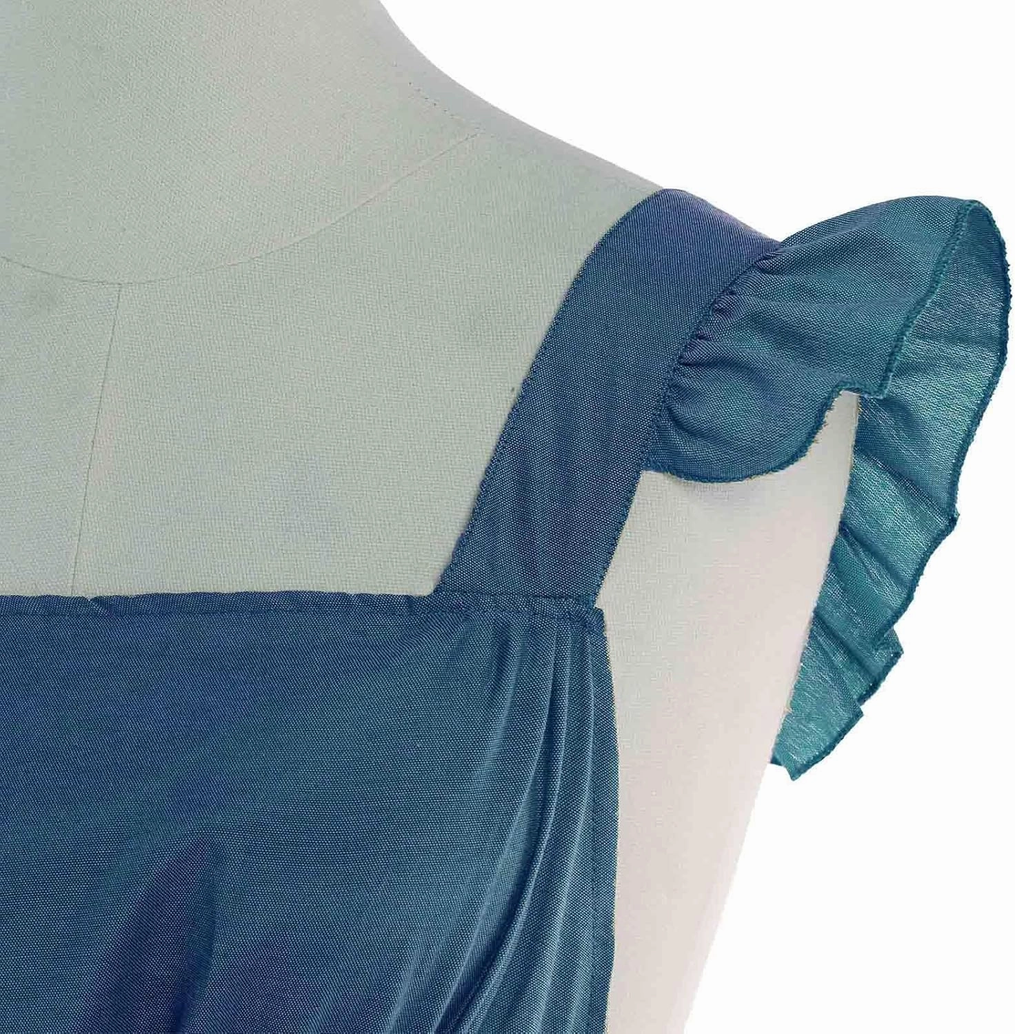 Vintage Ruffle Apron for Women Cross Back Garden Cooking Aprons