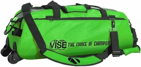 Vise Clear Top 3 Ball Tote Roller Bowling Bag- Green